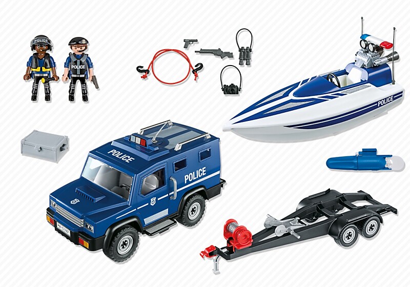 Playmobil Police Truck with Speedboat 5187 Playmobil City Action Galaxus