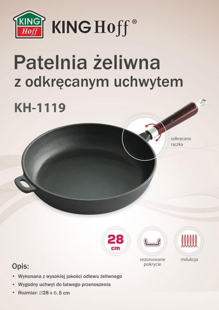 Kinghoff 1761 - 6 delige pannenset - kookpannen - 16-18-20 cm - met