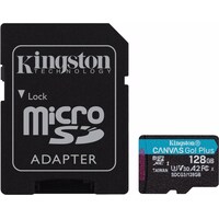 Kingston Canvas Go! Plus microSD (microSDXC, 128 GB, U3, UHS-I)