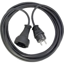 Brennenstuhl Quality plastic extension cable 2m black (2 m)