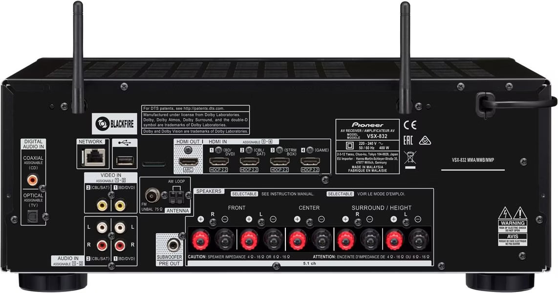 Pioneer AVレシーバ VSX-832 Pioneer Vsx-832 - buy at Galaxus - Galaxus