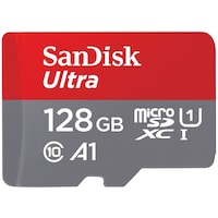 SanDisk Ultra microSDXC /s+SD Adapter (microSD, 128 GB, U1, UHS-I)