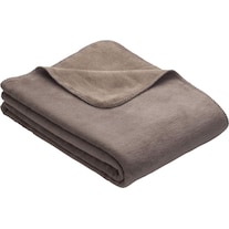 Ibena Uni Doublefac blanket Dublin 2340 espresso/hellbr. 150x200cm (150 x 200 cm)
