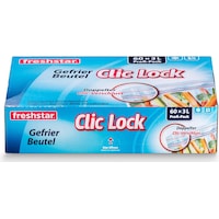 Freshstar Clic-Lock freezer bag 3.0l, 27 x 25 cm (60 x)