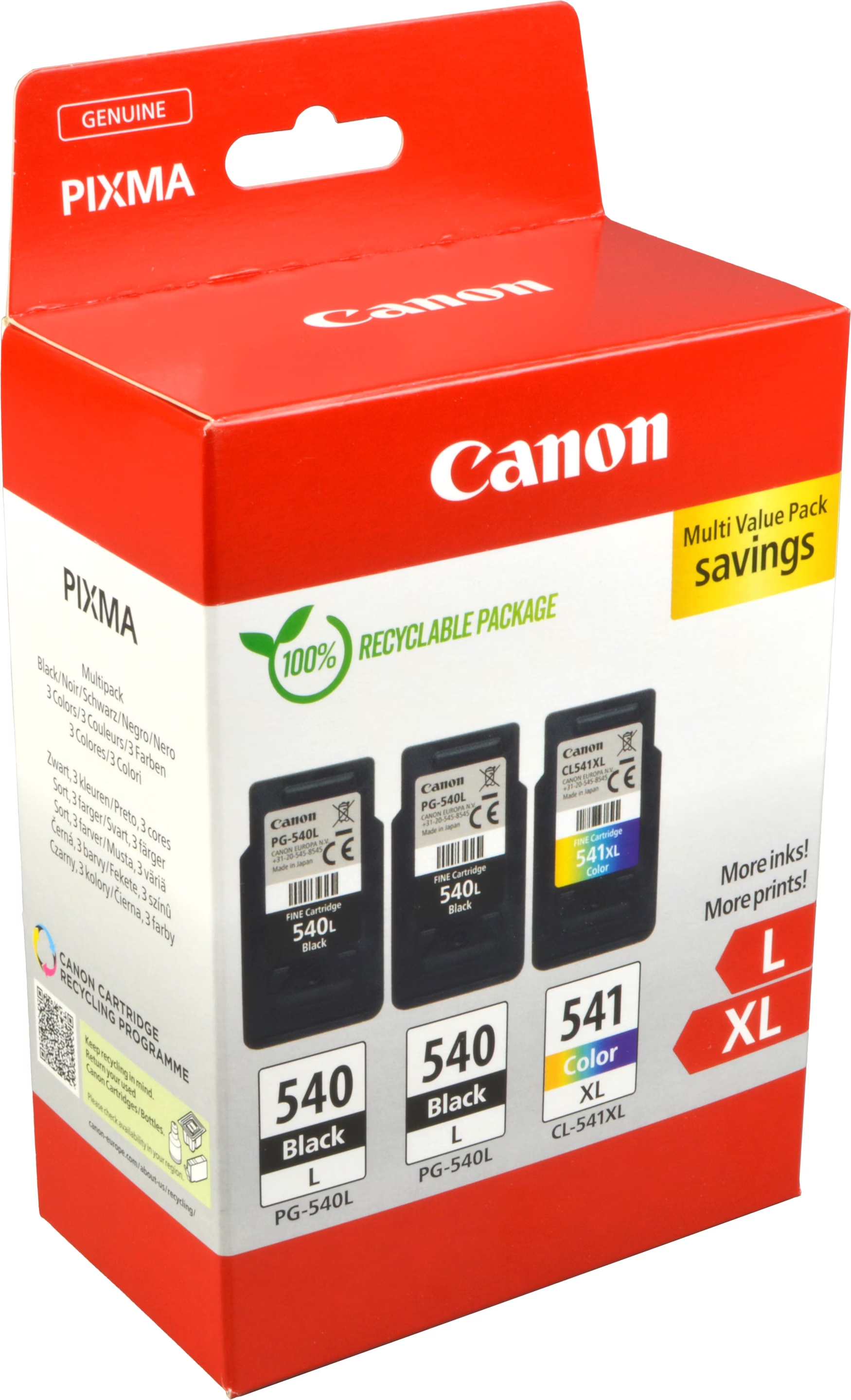 Question about Canon PG-540Lx2/CL-541XL Ink Cartridge - Galaxus