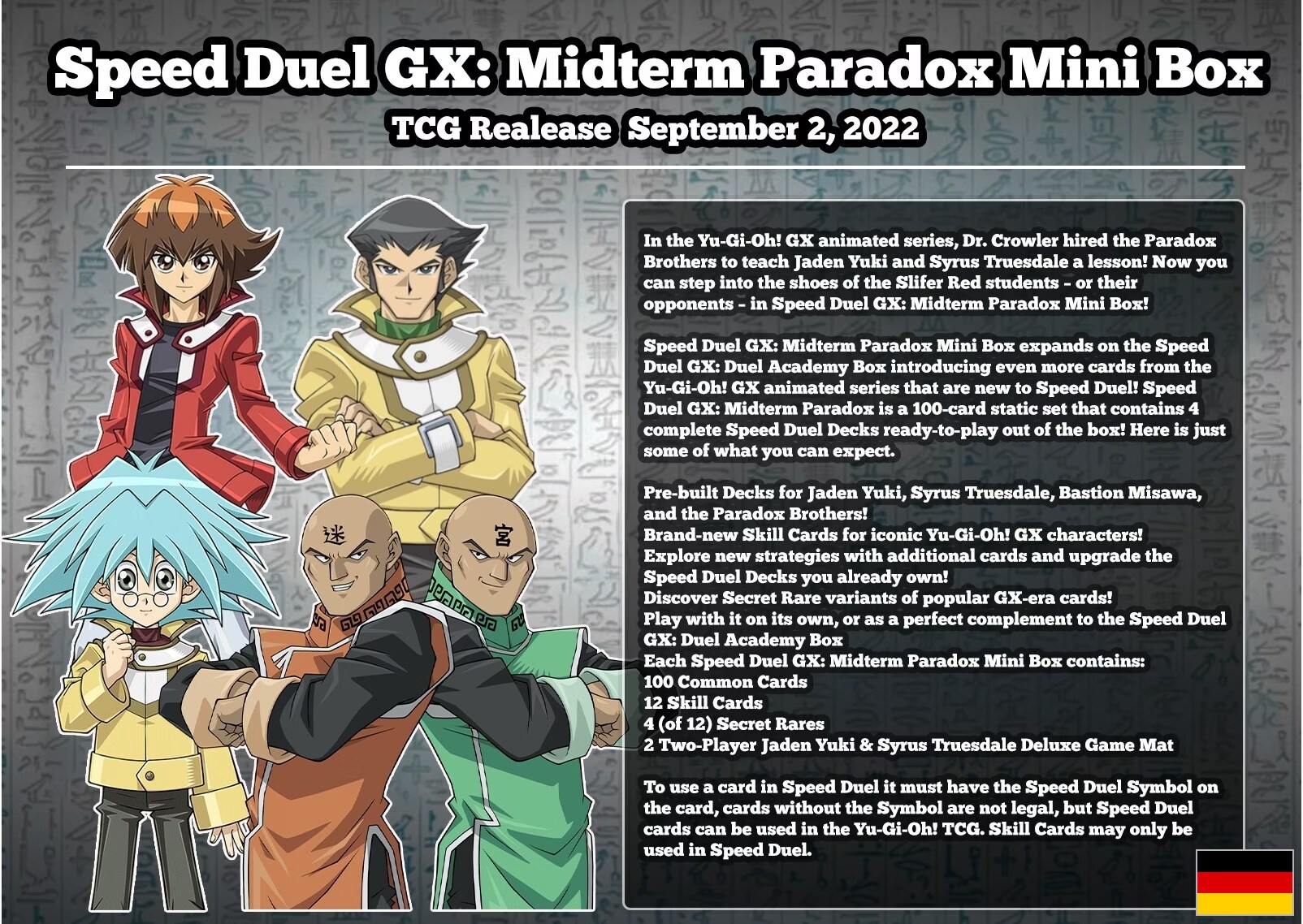 yugioh speed duel gx midterm paradox card list price Yu-Gi-Oh! - Paper Playmat main image 0