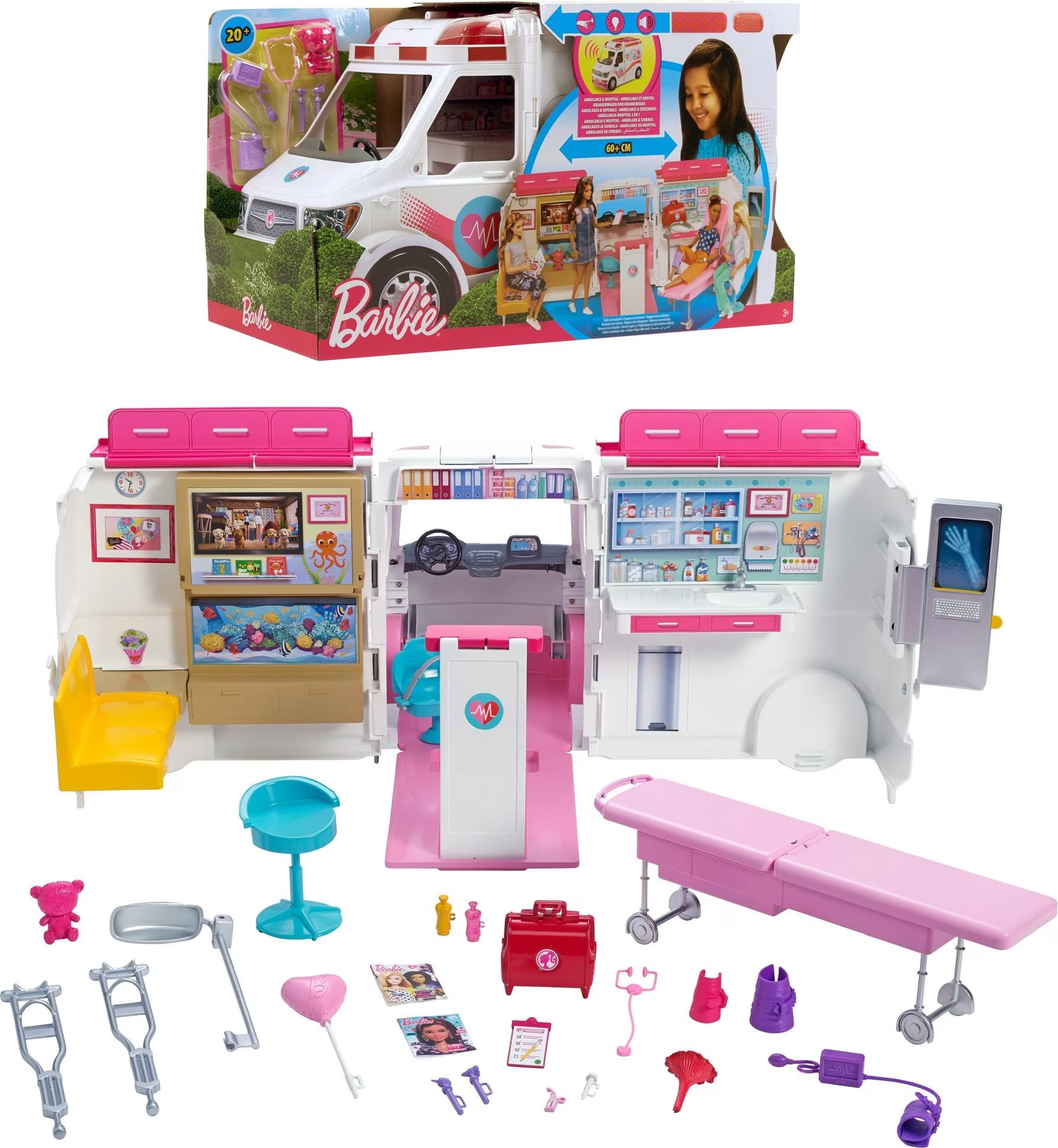 Barbie Doctor Barbie Doll Ambulance And Hospital Playset Emergency